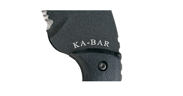 KA-BAR Large TDI Law Enforcement Tanto, Serrated Knife