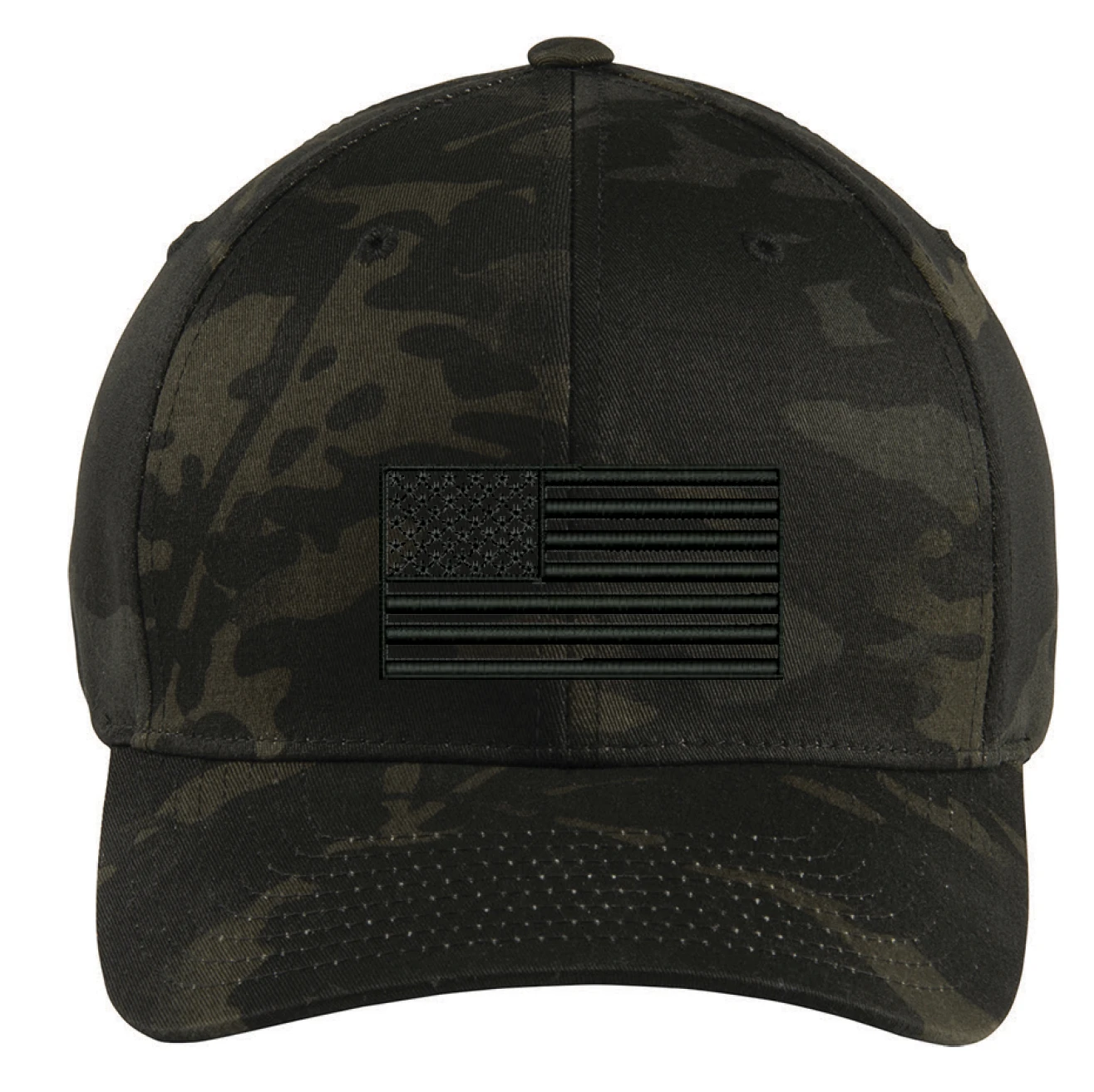 Tactical Black Multicam Subdued American Flag Hat – Urban Operator