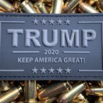 Trump Patch 2020 – PVC Black Velcro Morale Patch Stealth
